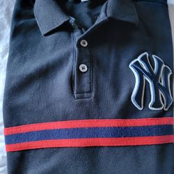 Large Black  Men  Gucci NY Yankee Calb.