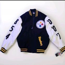 NFL STEELERS SUPERBOWL CHAMPIONS JACKET WITH TAGS!! SIZE M