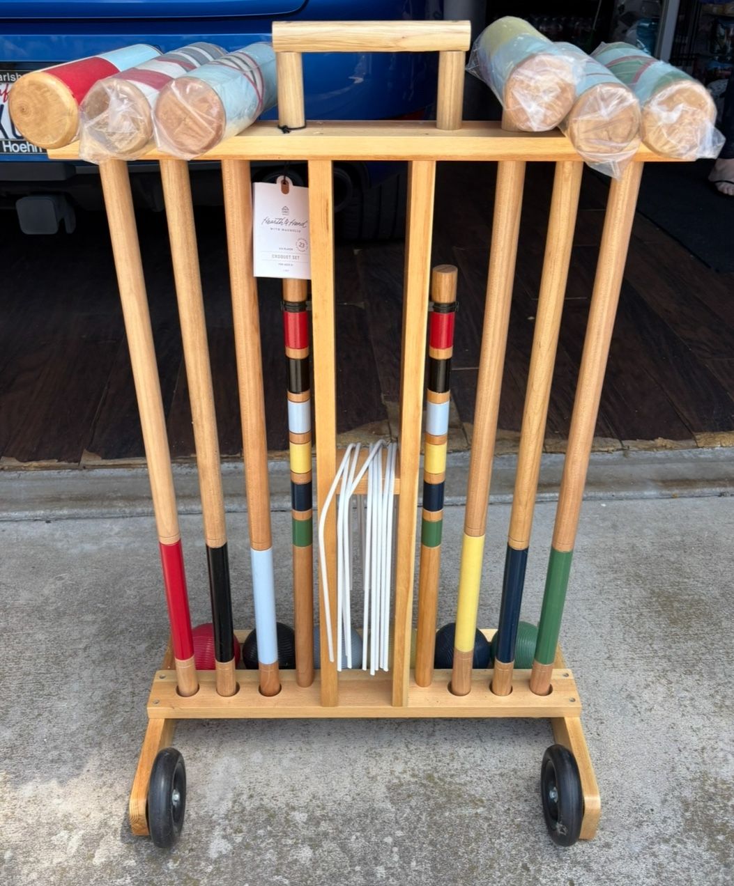 Hearth and Hand with Magnolia croquet set from Target.