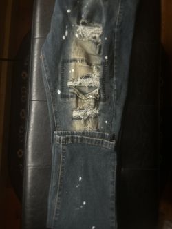 mens stylish blue jeans