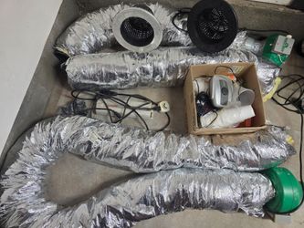 Indoor grow equipment. Hydrofarm fans, 1000w HPS ballast, DWC, deep water culture, Phat filter