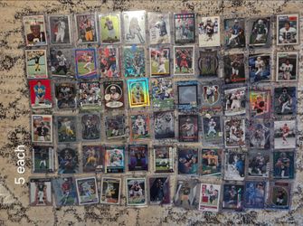 Football Cards 1960s to 2025 rc relic hof sn chrome prizm $5 each card