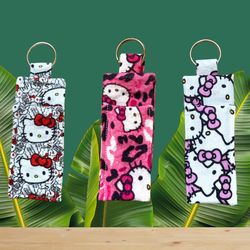 Hello Kitty HK Sanrio Chapstick/Lip Balm Keychain Holder