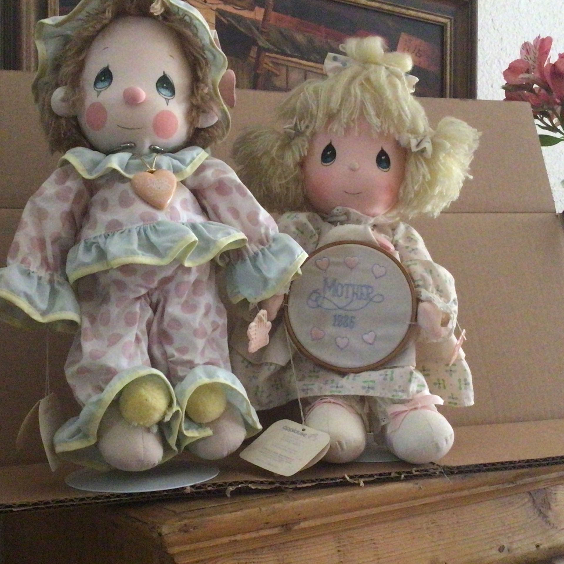 Precious Moments Clown And Doll Each $15.00