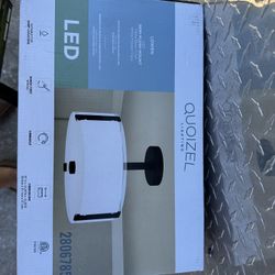 Quoizel Lowen 12.5-in Matte Black LED Semi-flush Mount Light