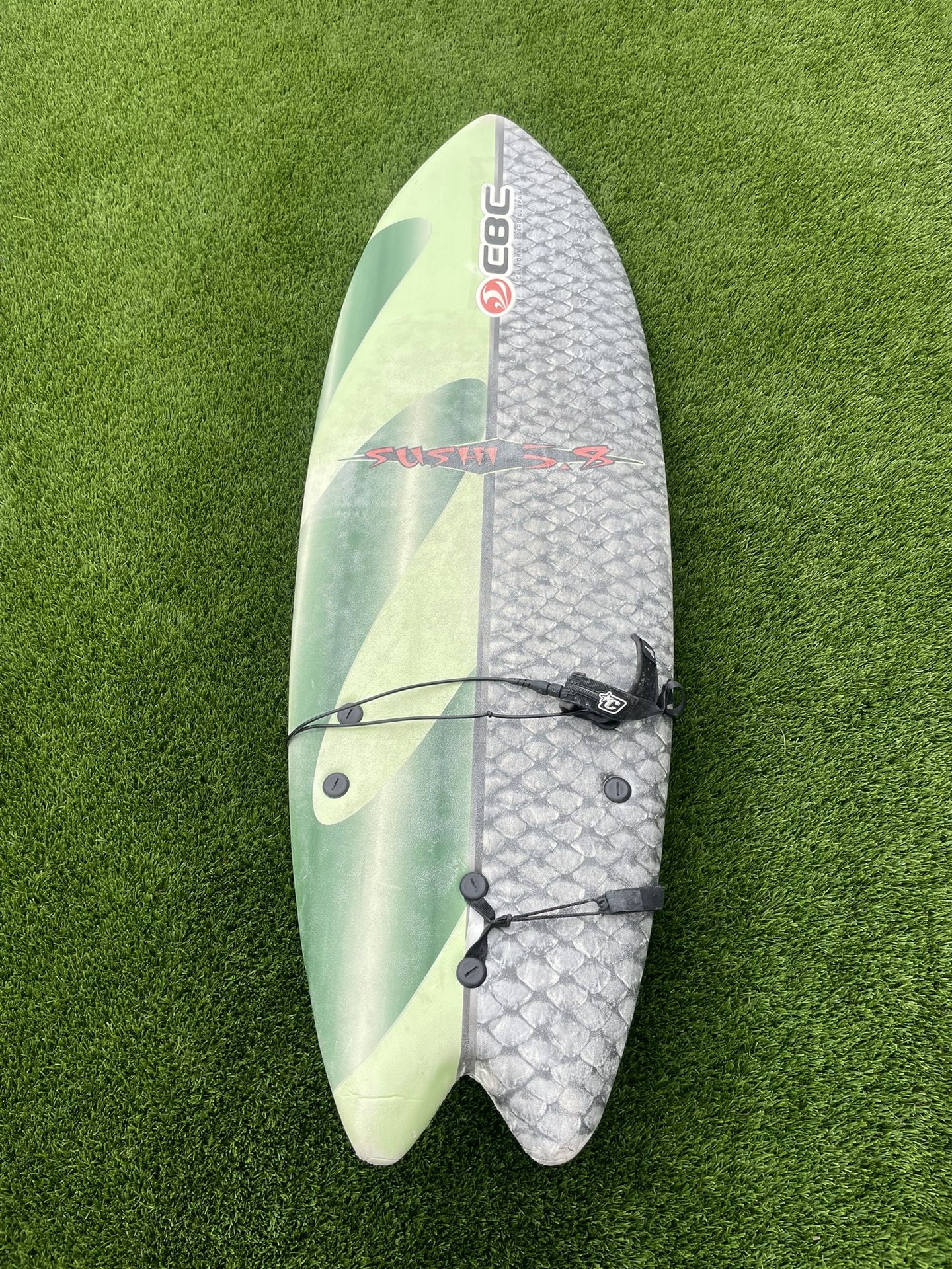 CBC 5'8" Sushi Foam Surfboard Soft Top
