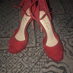  Red heels Women’s Size 8.5 Jessica Simpson