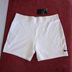 Nike [XL] Women's Tennis Court Shorts-White 
