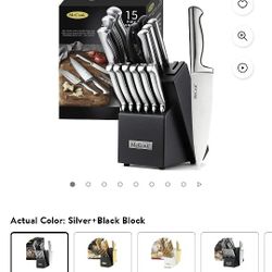 15 Piece German Stainless Steel Knife Set 