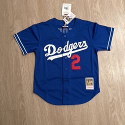 Size Medium - Mitchell And Ness LA Los Angeles Dodgers Mesh Jersey Lasorda 2 Sports Apparel New Era 