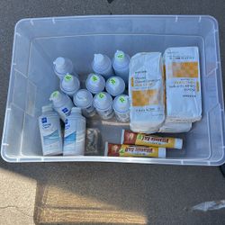 Shaving Cream, Gauze Pads, And Antibacterial Ointment 