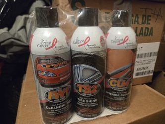 Cleaning Wax, Tire Shine, and Interior Cleaner