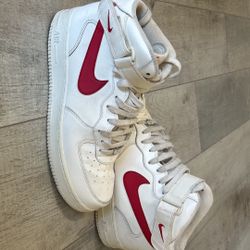 Nike Air Force 1 Mid Sail “ University Red”