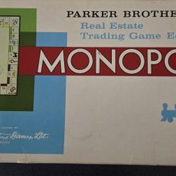 Monopoly Game Box Parker Brothers