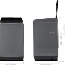 COMFEE’ Washing Machine 2.4 Cu.ft LED Portable Washing Machine + Rolling Dolly + Faucet Converter + Hose Connections