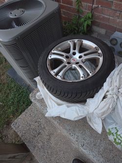 4 goodyear 205/55/16 size tires. Barely used. Great tred. With wheels.