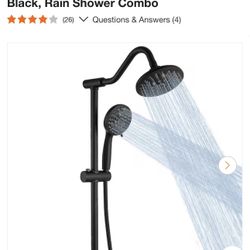 5-Spray Wall Mount Handheld Showerhead