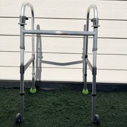 Invacare Corporation 6291-3f Dual-Release Walker with 3 inch Fixed Wheels