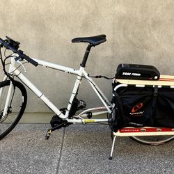 E-bike With Cargo Bike Attachment - XL size 