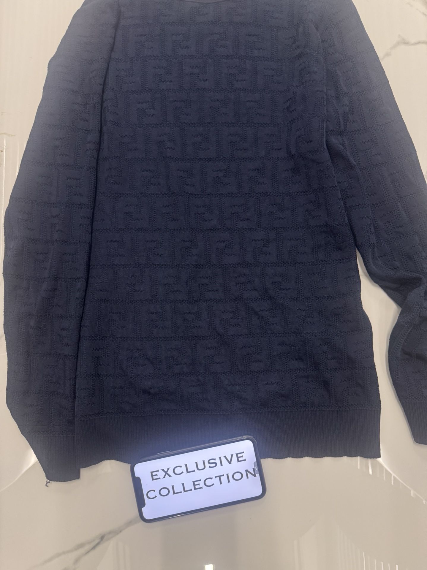 Fendi Jumper Black FF viscose jumper Sweater Women