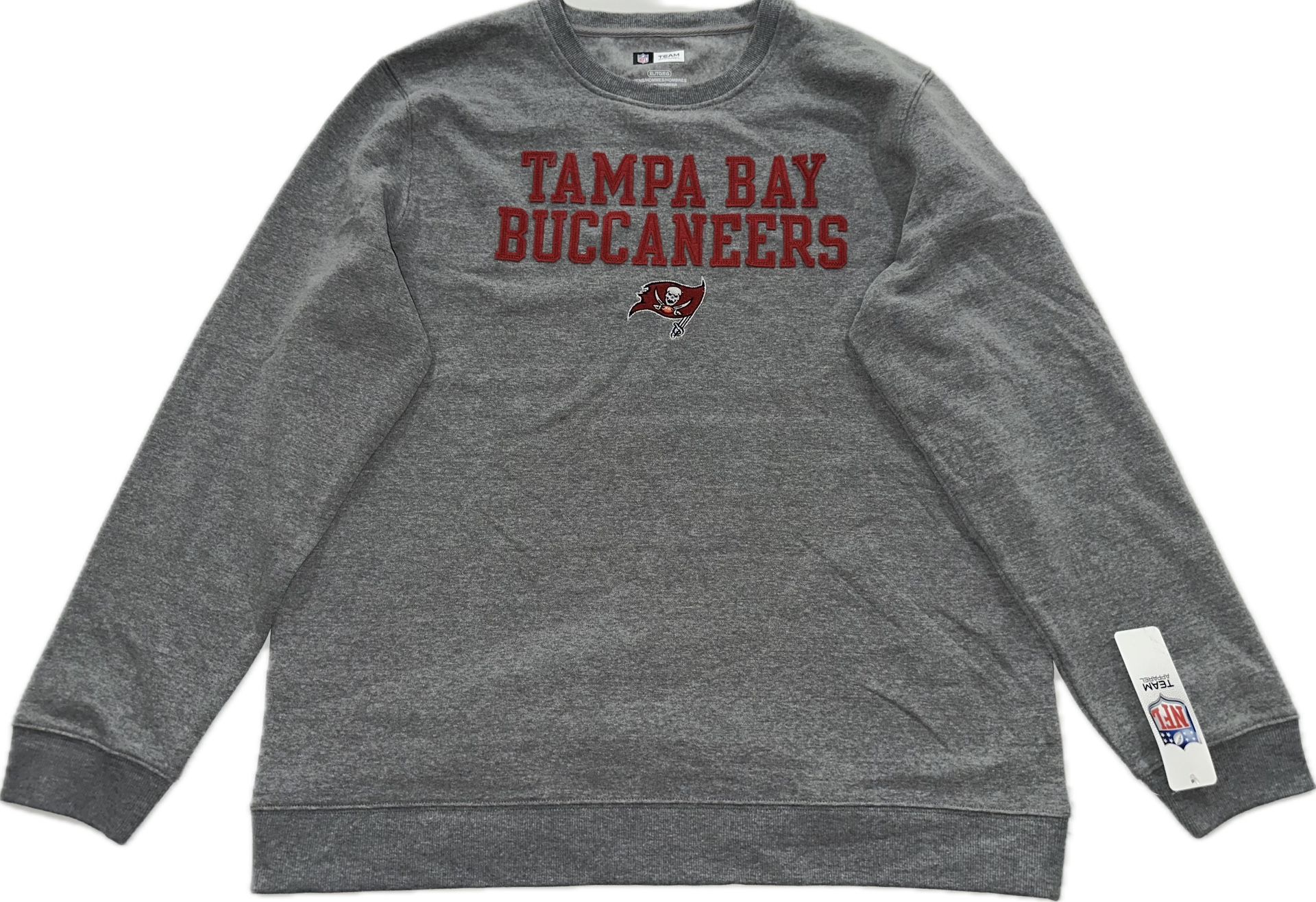Tampa Bay Buccaneers Gray Pullover Crewneck Sweatshirt Mens L-2XL New