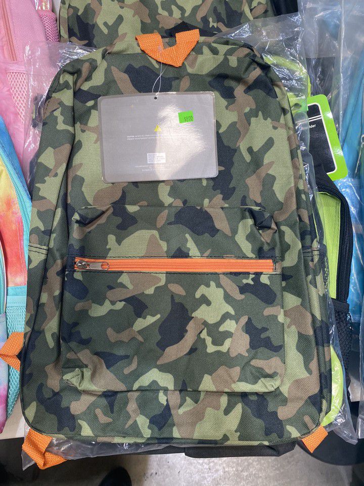 Camouflage Backpack For Kids Back To School