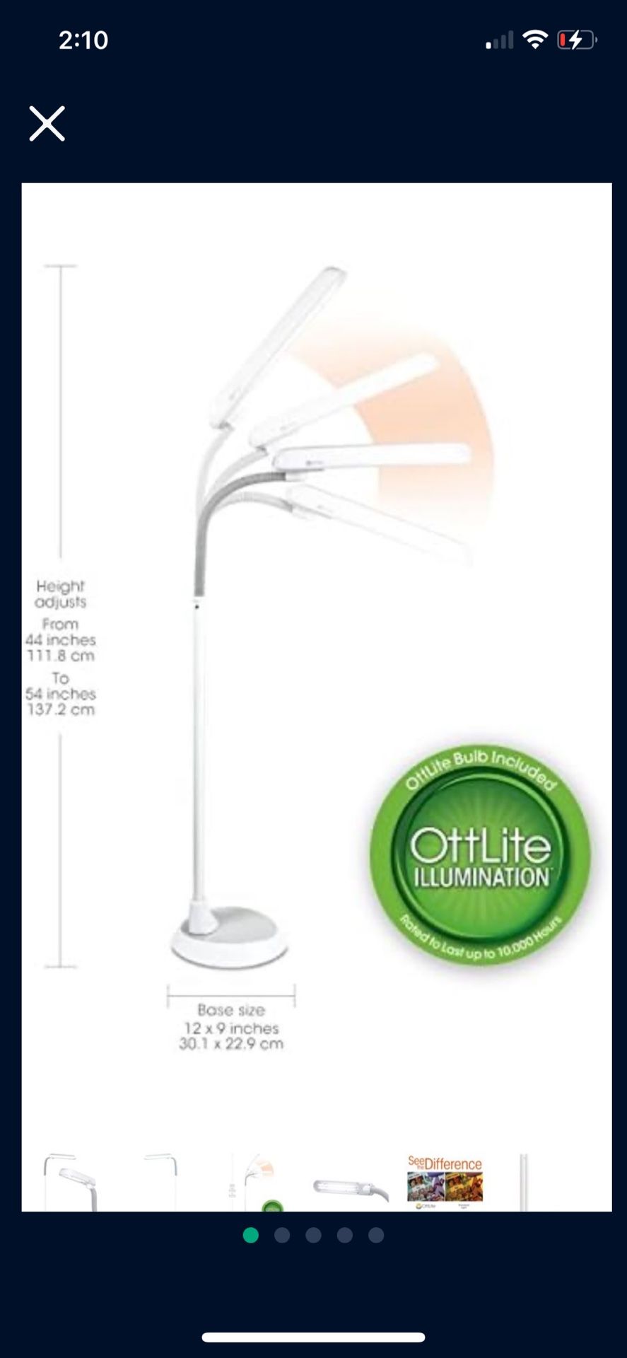 Ottlite Floor Lamp