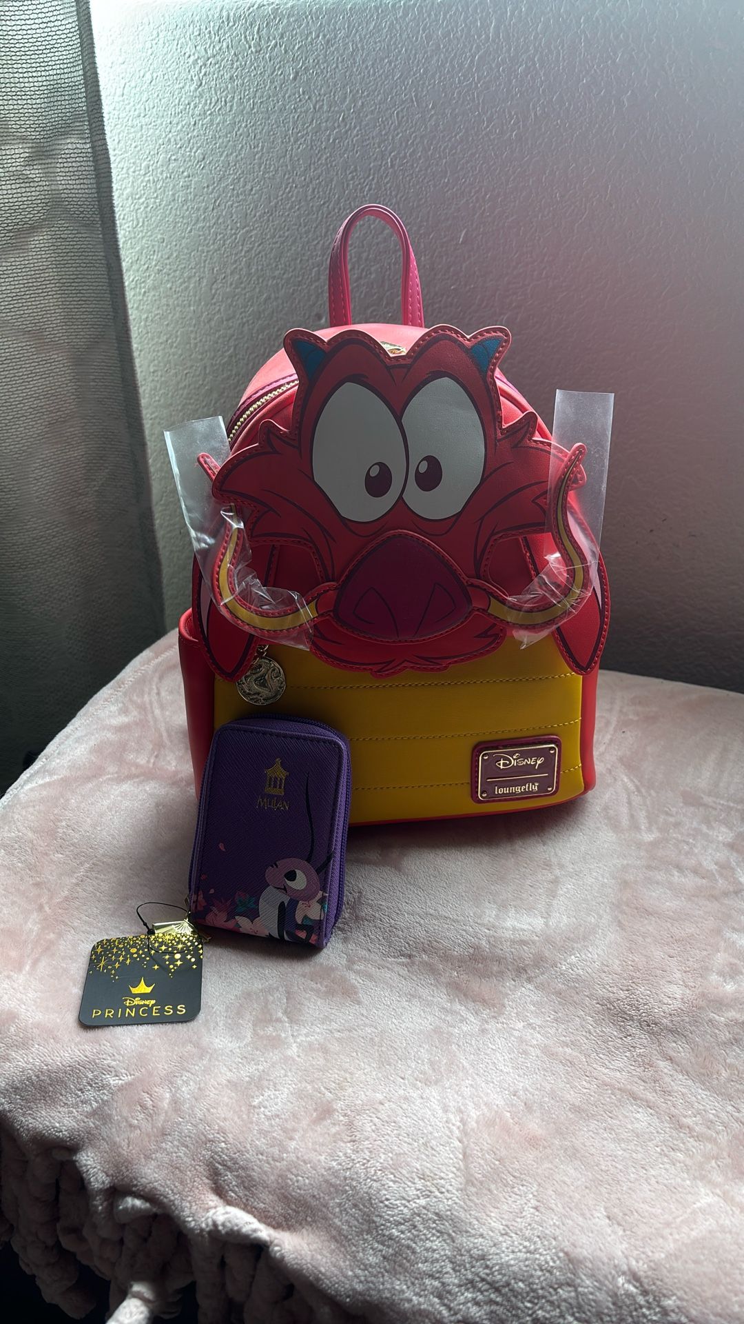 Mushu Loungefly And Crike Wallet (RARE)