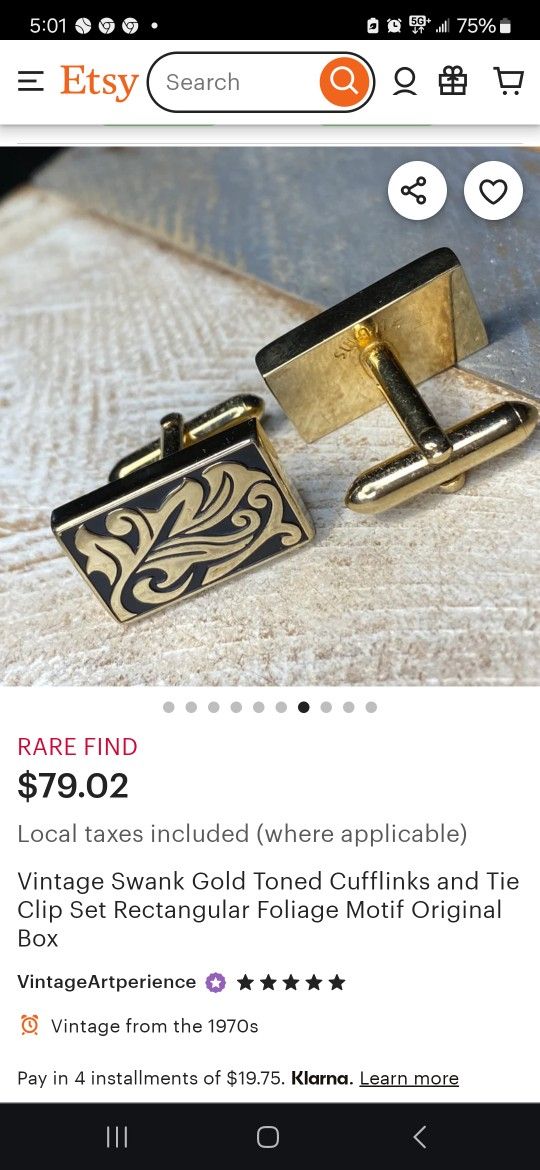 Vintage SWANK Cufflinks