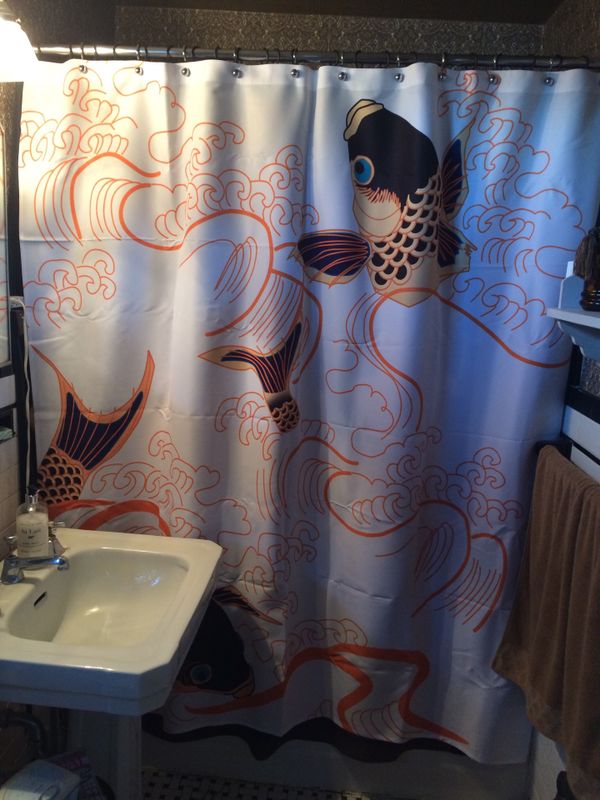 New Koi Fish Shower Curtain Awesome For In Halethorpe Koi Fish Shower Curtain Awesome For In Halethorpe Md Offerup