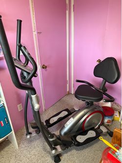 Body power trio trainer 3-1 elliptical , upright stationary bike, and recumbent bike