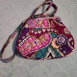 Vera Bradley Mini Frame Kiss Lock Purse – Retired Heather print 