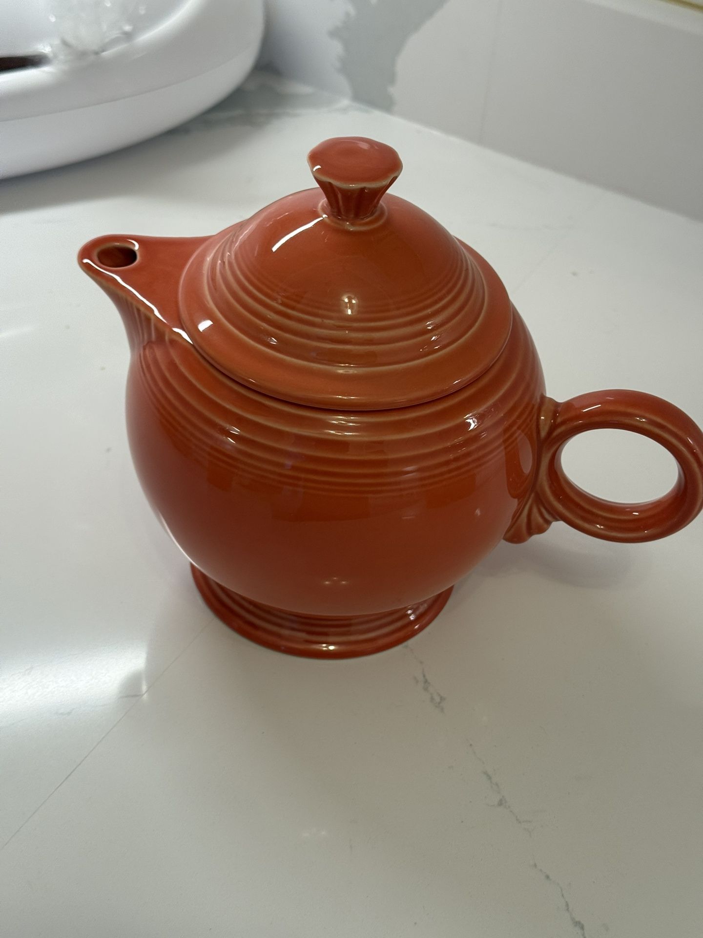 NEW Large Fiesta Teapot 44 Oz -persimmon Color