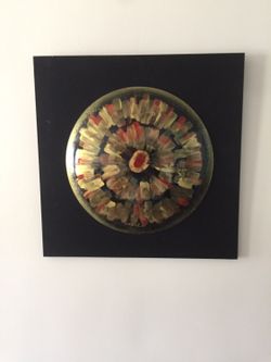 Beautiful art glass frame by  Tazio