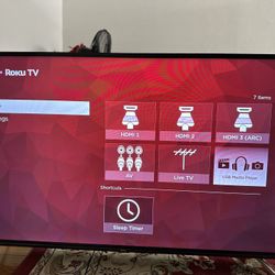 TCL 55” Smart Roku TV - For Parts ( Screen flickers )