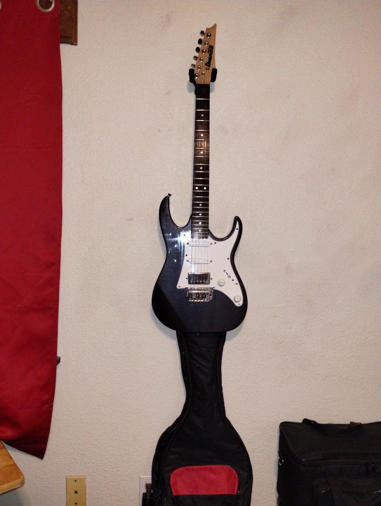 Ibanez GEO Upgraded, With Humbucker Pickup. Pro Setup, D'Addario Strings. $175