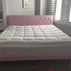 King size bed frame and mattress