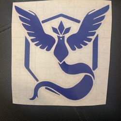 Pokémon Go Blue Team Mystic Decal 