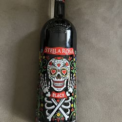 Stella Rosa Sugar Skull Wine Bottle Day Of The Dead Decor