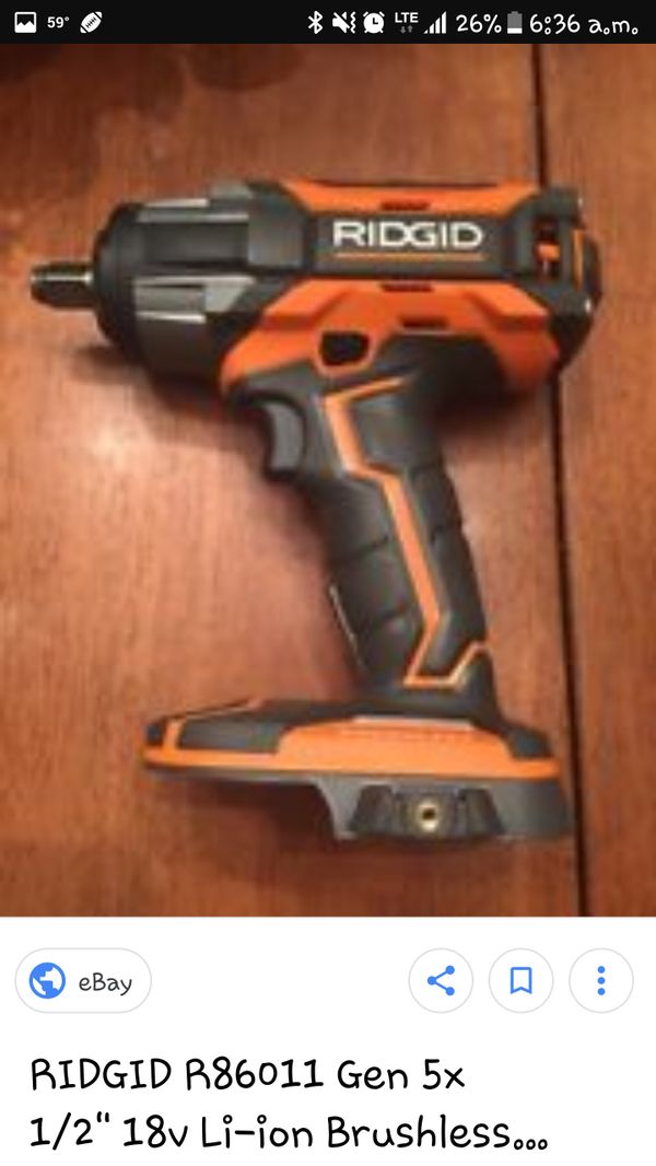 Ridgid 1 2 Impact Wrench Gen X5 For In Melrose Park Il Offerup Ridgid 1 2 Impact Wrench Gen X5