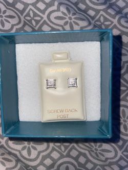 Small diamond earrings
