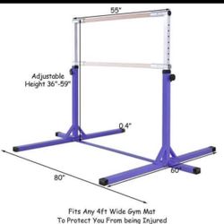 $125.00!!! New Adjustable Horizontal Gymnastics Bar Exercise Kip Gym Bar