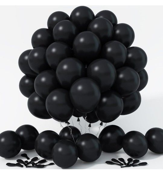 Hao Yuan Black Balloons (100 Pcs)