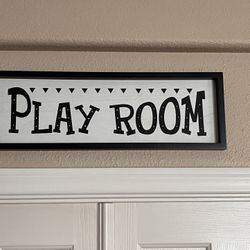 Playroom Sign Decor 