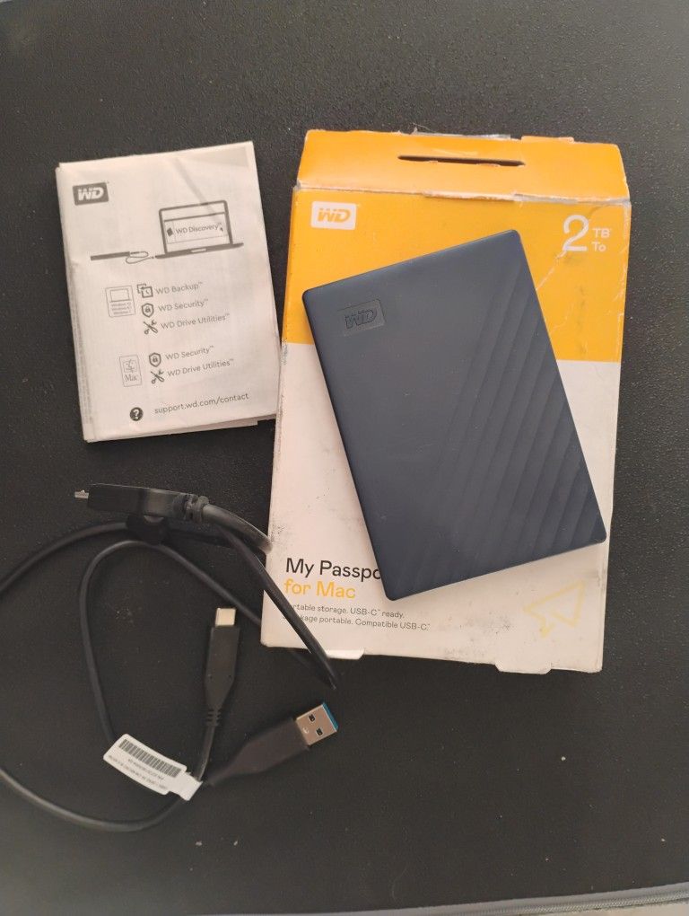 WD My Passport for Mac 2TB External Hard Drive – USB 3.0