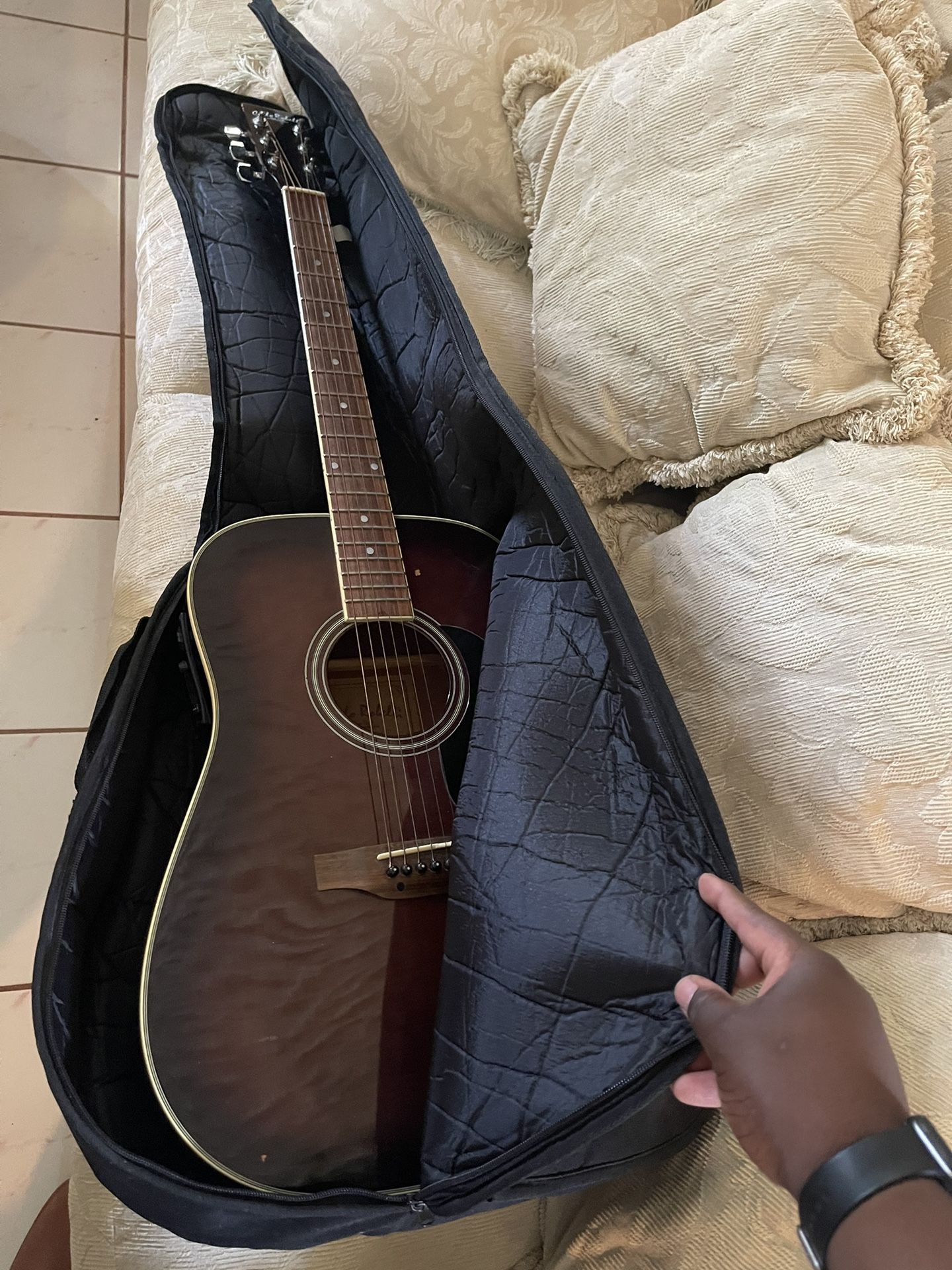 Squire Guitar Bass and Accoustic