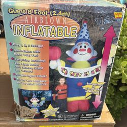 Gemmy Giant 8ft Airblown Inflatable Birthday Party Clown Yard #30072