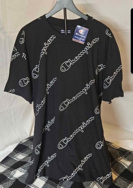 Men's Champion Logo T-Shirt Size 2XL Black