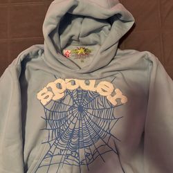 Sp5der Hoodie Light Blue