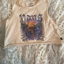 Womens Crop Top Vans Size S